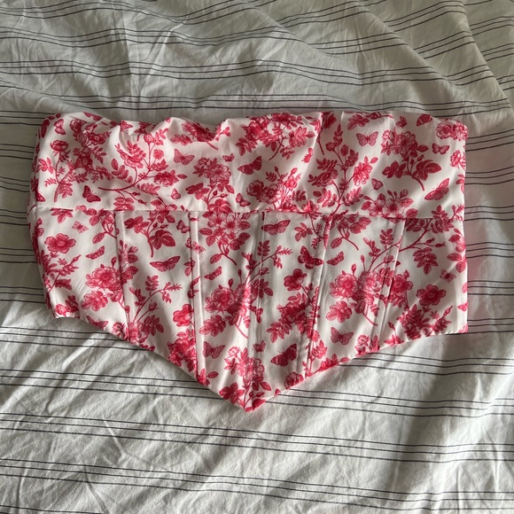 Princess Polly Tops - Pink Princess Polly Juliet Corset top